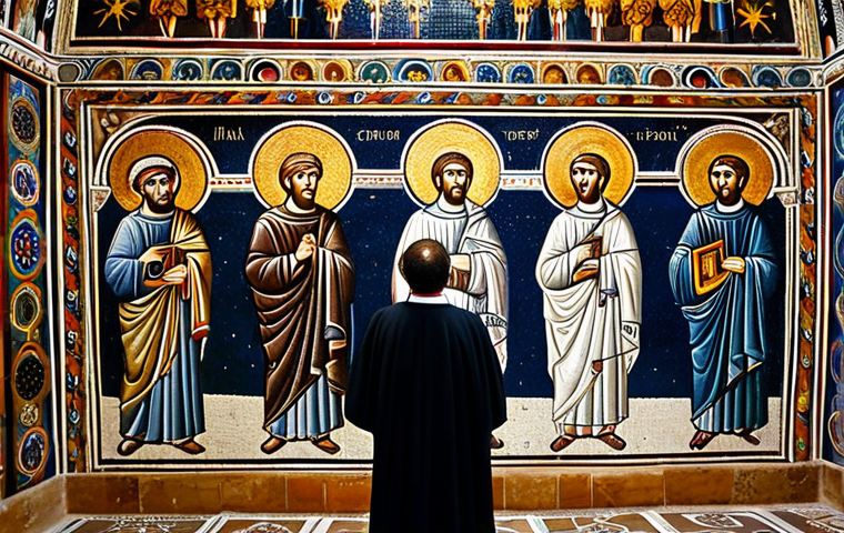 기독교 국가별 전파 과정 - Byzantine Mosaic Inspiration**
"Interior of the Duomo di Monreale in Sicily, Italy, featuring stunn...