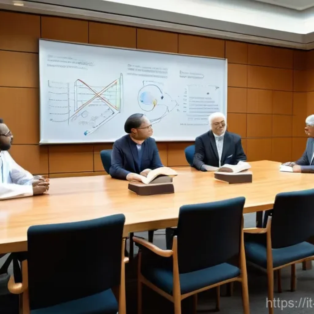 기독교와 유전자 조작 - **Prompt:** "A diverse group of adults, representing both scientists and religious leaders, engaged ...