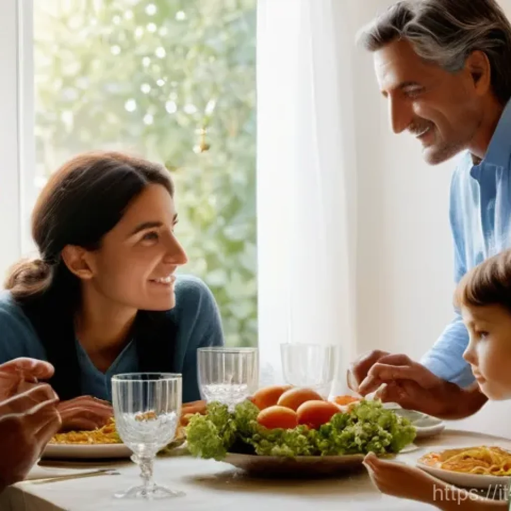 기독교와 세계 변화 - **Prompt: "Modern Italian Family Faith Moment"**
A photo-realistic image capturing a multi-gener...