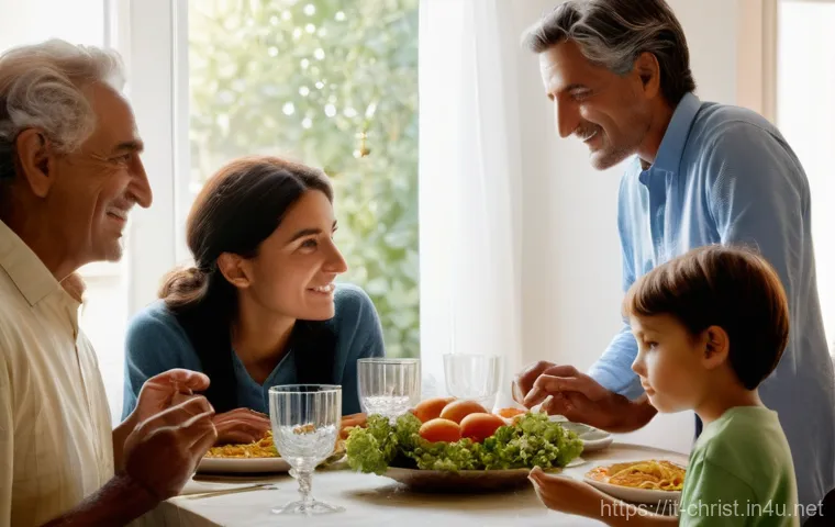 기독교와 세계 변화 - **Prompt: "Modern Italian Family Faith Moment"**
    A photo-realistic image capturing a multi-gener...