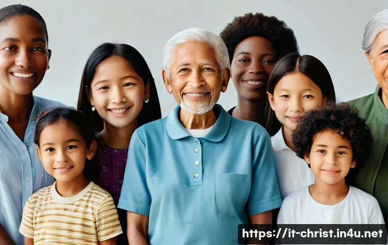 기독교와 인권 문제 - **Prompt:** A serene and hopeful image capturing the essence of universal human dignity, inspired by...