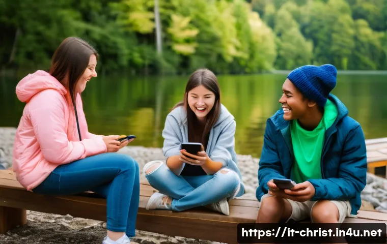 기독교와 청소년 사역 - **Prompt: The Journey from Digital Solitude to Authentic Connection**
    A diverse group of 8-10 te...